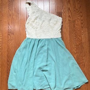 ModCloth soieblu one shoulder dress small S